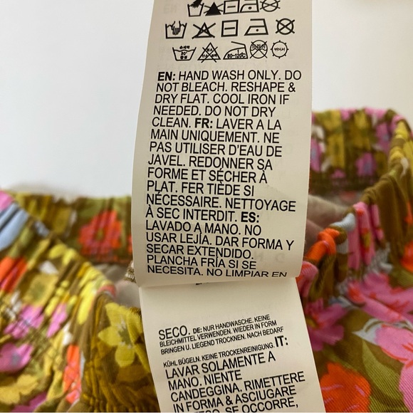 NWT Billabong Medium Floral Going High Flare Pants - Picture 7 of 9